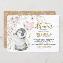 Cuta acuarela Pingüino Género Baby Shower Neutral