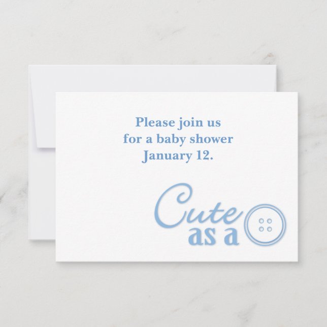 Invitación Cuta como botón (Anverso)