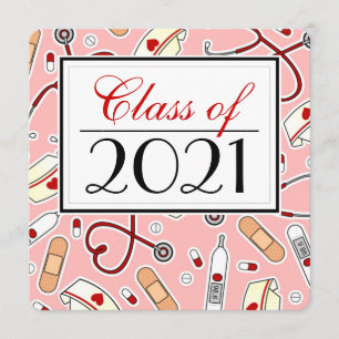 Invitación Cuta Enfermería Escuela RN Plaza de Graduación Ros
