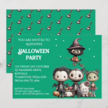 Cuta y caprichosa fiesta de Halloween