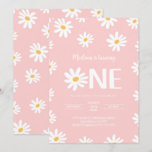 Invitación Cute 1 cumpleaños de Daisy