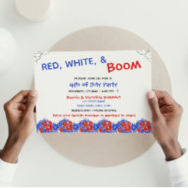 Invitación Cute 4th of July Party Invitation