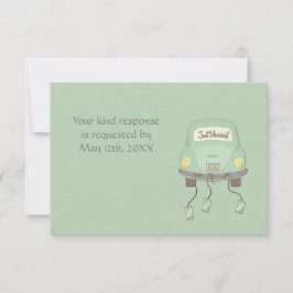 Invitación Cute Acabo de Casar RSVP