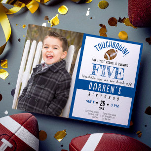 Invitación Cute acuarela Foto de niño cumpleaños