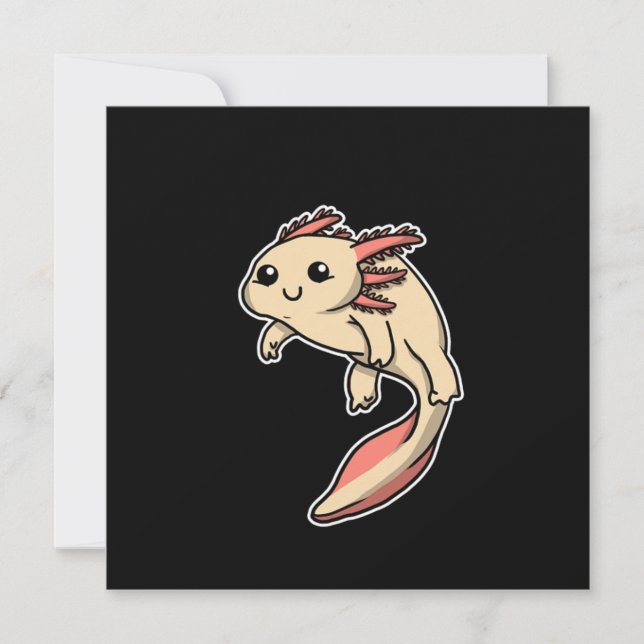 Invitación Cute Axolotl Costume Amphibian Gift Idea (Anverso)