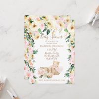 Cute Baby Basket Floral Baby Shower