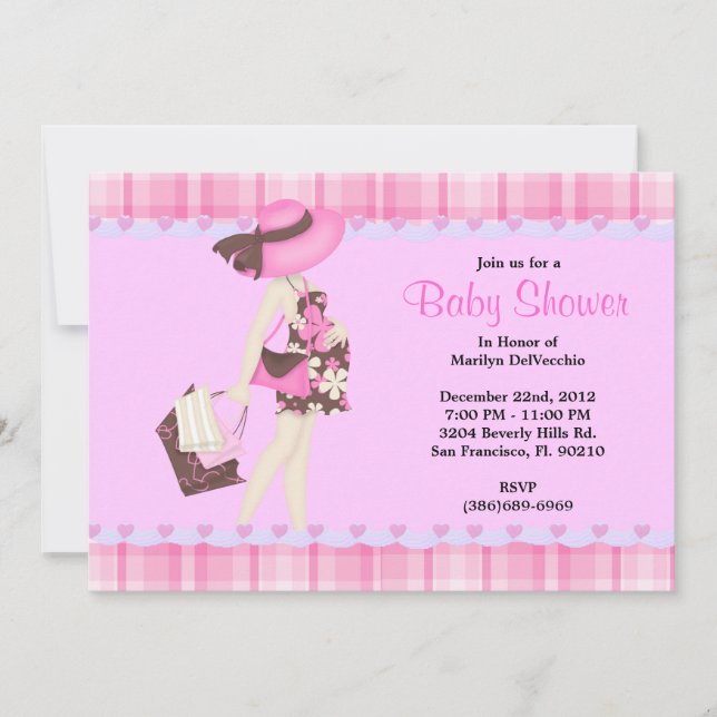 Invitación CUTE Baby Shower Dulce (Anverso)