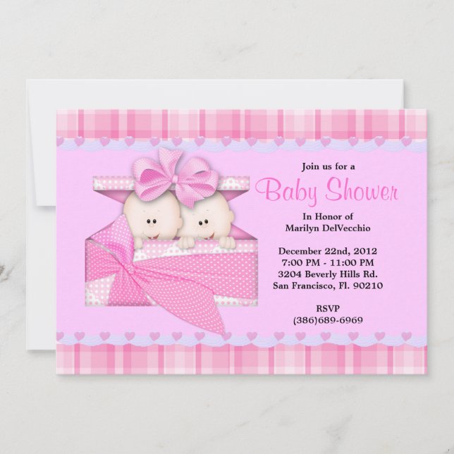 Invitación CUTE Baby Shower Dulce (Anverso)