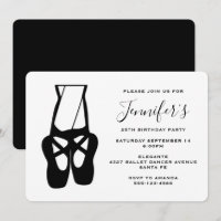 Cute Ballet Bailarina Piernas y Zapatillas Cumplea