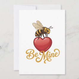 Invitación Cute Be Mine Honeycomb 