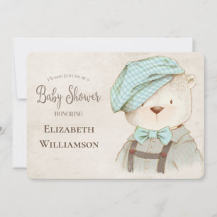 Invitación Cute Bear Baby Shower