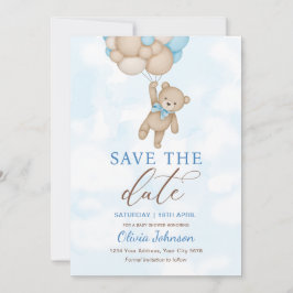 Invitación Cute Bear Save the Date