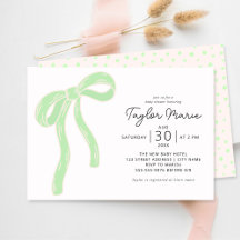 Cute Big Bow | Baby Shower neutro en género