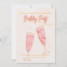 Invitación cute BIRTHDAY PARTY INVITE