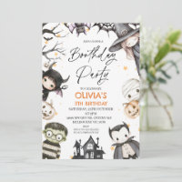 Cute Black Halloween Chicas Boothday Fiesta Cumple