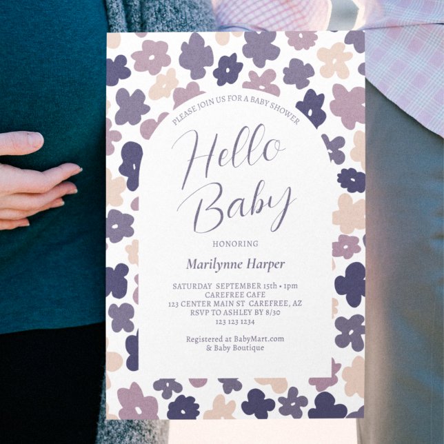Invitación Cute Boho Daisy Baby Shower (Subido por el creador)