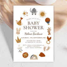 Cute Boho Gender Neutral Baby Shower