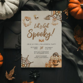 Invitación Cute Boho, vamos a tener una fiesta de Halloween.