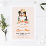 Invitación Cute Border Collie Peach Floral Kids Cumpleaños<br><div class="desc">Cute Border Collie Watercolor Peach Floral Kids Invitación de fiesta de cumpleaños | Invite a su familia y amigos a su cumpleaños con esta invitación floral de personalizable. Cuenta con ilustraciones acuáticos de colmena fronteriza y flores de melocotón. Esta también será la invitación perfecta para cumpleaños de perros.</div>