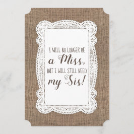 Invitación Cute Bridesmaid / propuesta de doncella de honor