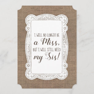 Invitación Cute Bridesmaid / propuesta de doncella de honor