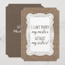 Invitación Cute Bridesmaid / propuesta de doncella de honor