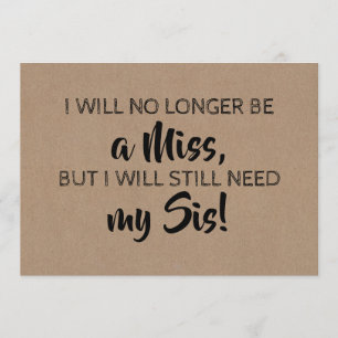 Invitación Cute Bridesmaid / propuesta de doncella de honor