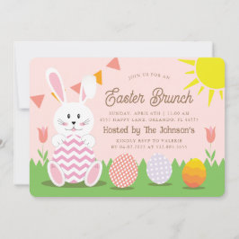 Invitación Cute Bunny Pascua Brunch