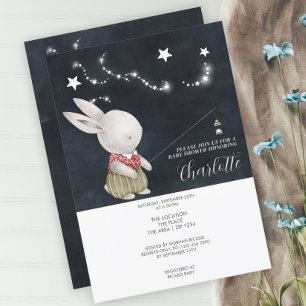 Invitación Cute Bunny Rabbit Baby Shower