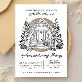 Invitación Cute Caída De Invierno Geese En Fiesta De Calentam