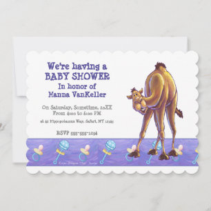 Invitación Cute Camel Baby Shower