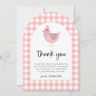 Invitación Cute Chick Birday Photo