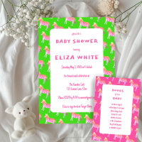 Cute Colorful Zebras Personalizado Baby Shower