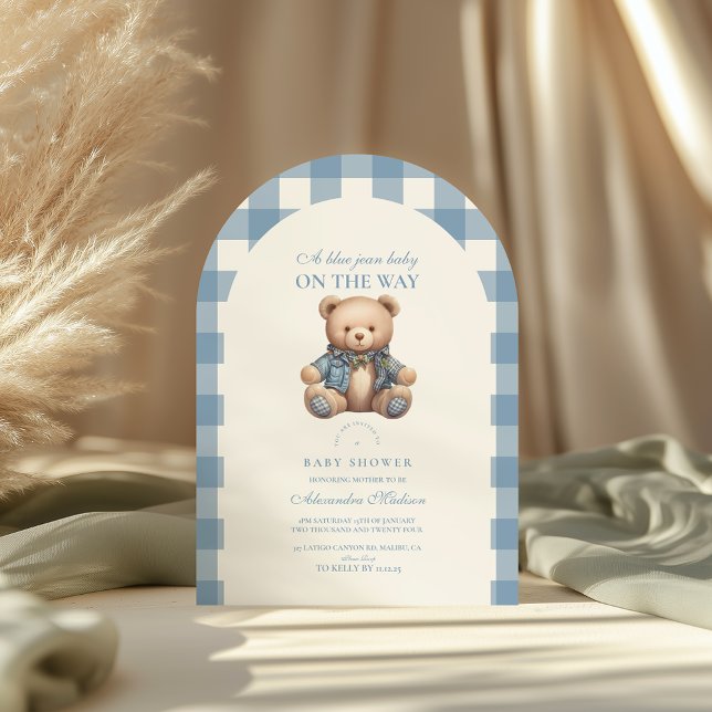 Invitación Cute Denim Baby Shower (Subido por el creador)