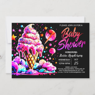 Invitación Cute Digital Sweetness Baby Shower