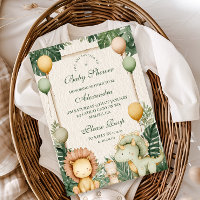 Cute Dino Jungle Baby Shower