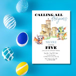 Invitación Cute Dragons Castle Fairytale Kids Cumpleaños<br><div class="desc">Bienvenidos al mundo encantado de nuestro Castillo de los Dragones Cuidados de la Marina Niños Invitación de cumpleaños! Este lindo diseño con dos pequeños dragones con un castillo de fantasía sobre un fondo blanco. El día especial de tu pequeña es una aventura mágica con estas invitaciones extravagantes. ¡personalizar a cualquier...</div>