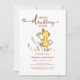 Invitación Cute Duckling Baby Shower