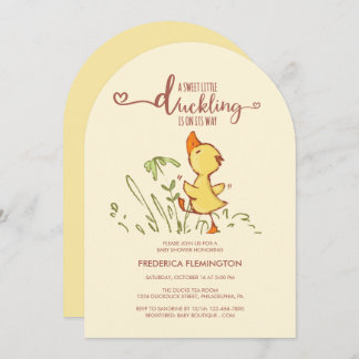 Invitación Cute Duckling Baby Shower