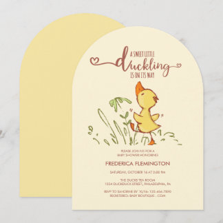 Invitación Cute Duckling Baby Shower