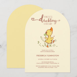 Invitación Cute Duckling Baby Shower