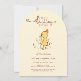Invitación Cute Duckling Baby Shower