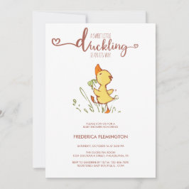 Invitación Cute Duckling Baby Shower
