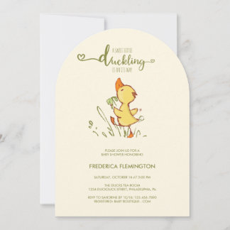 Invitación Cute Duckling Baby Shower