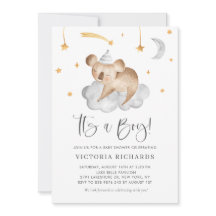 Cute durmiendo Koala Grey es un niño Baby Shower