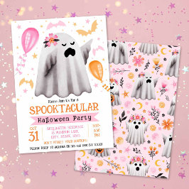 Invitación Cute fantasma Spooktacular Kids Halloween Party