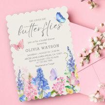Cute Floral Me Da Butterflies Ducha De Novias
