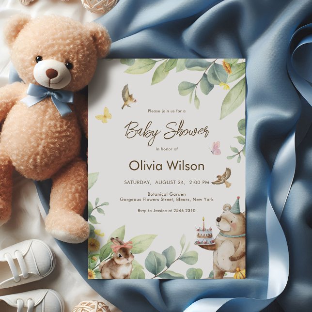 Invitación Cute Forest Animals (Subido por el creador)