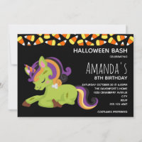 Cute Frankenstein Unicorn Halloween cumpleaños