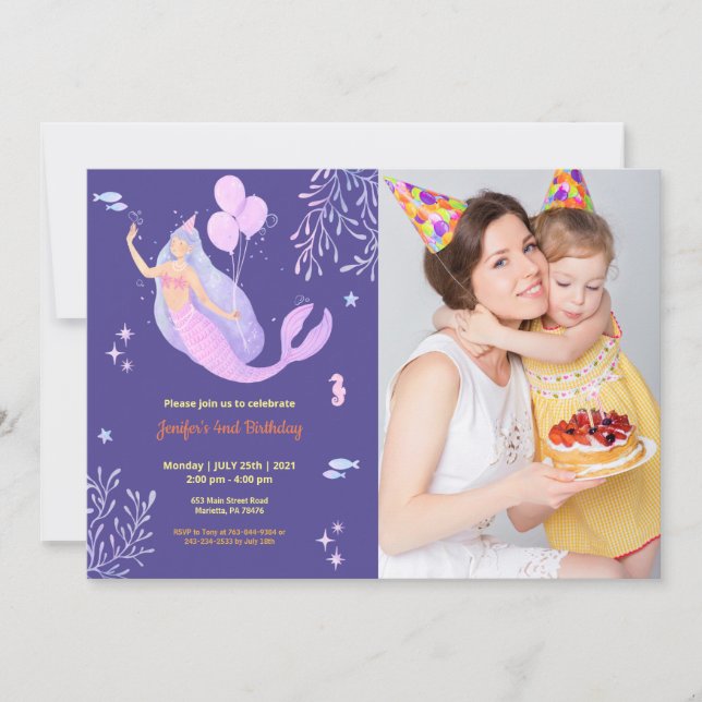 Invitación Cute Funny | Aniversario de la foto de los niños (Anverso)